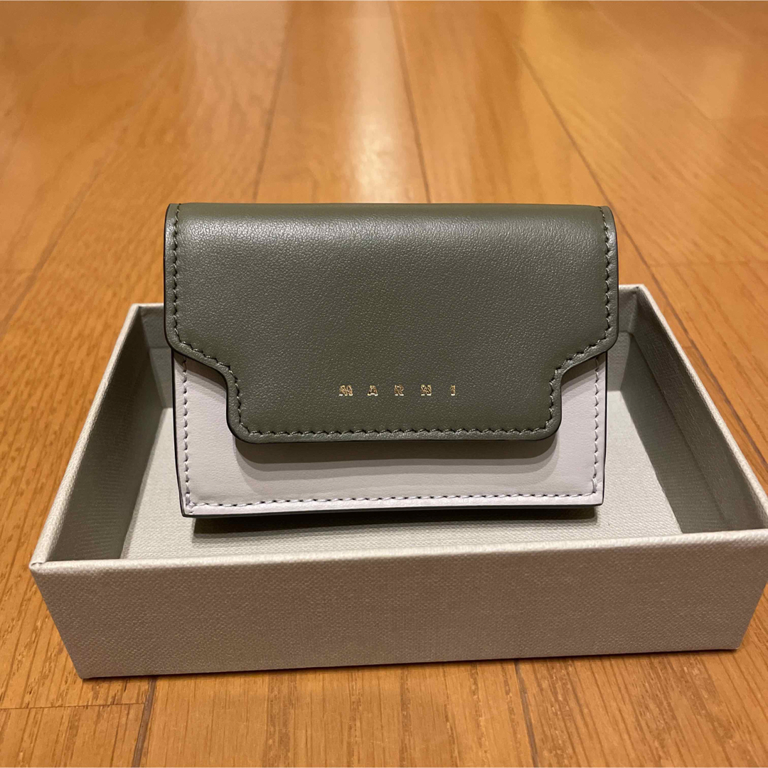 MARNI マルニ 二つ折り財布 バイフォールド  ウォレット グリーン 正規品