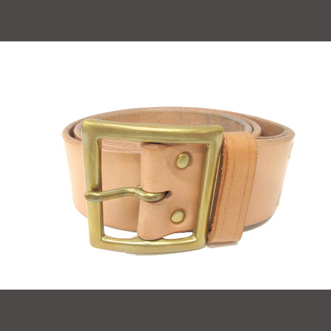 デンハム DENHAM 40MM BELT NATURAL レザー ベルト 85