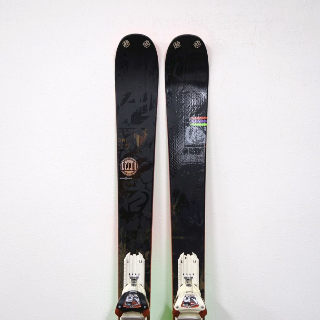 ケーツー K2 スキー板 RECOIL リコイル 164cm センター90ｍｍ ビンディング マーカー schizo16 基礎スキー ゲレンデ  アウトドア 重量実測：3170g（ビンディング含む1本)