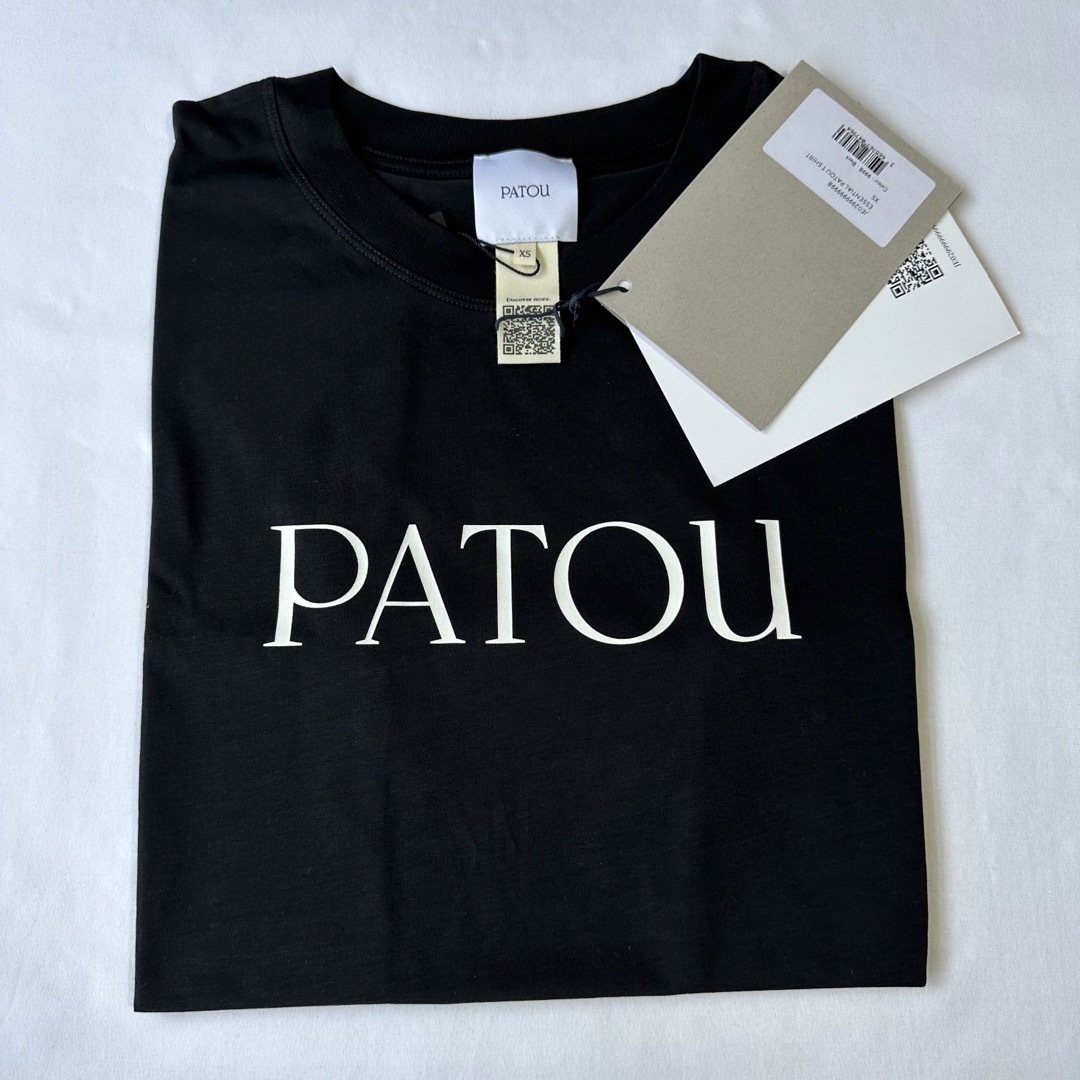 新品未着用 黒XS PATOU オーガニックコットン パトゥロゴTシャツ