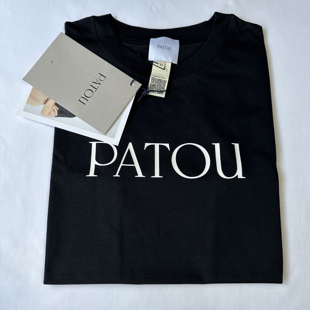 新品未着用 黒XS PATOU オーガニックコットン パトゥロゴTシャツ