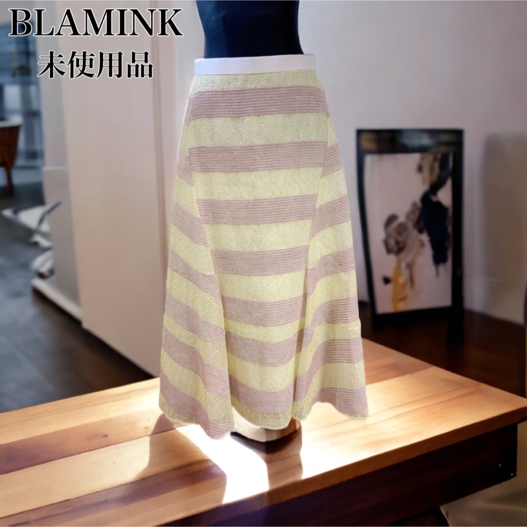 BLAMINK - 未使用品 定価10.5万円 ブラミンク フレアスカート シアー