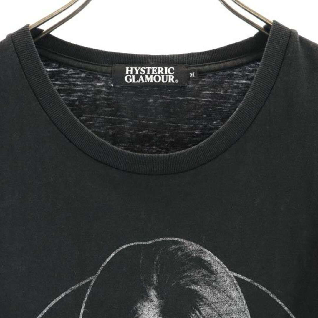 ヒステリックグラマー 日本製 プリント 半袖 Tシャツ M 黒 HYSTERIC GLAMOUR メンズ 【中古】 【230711】 メール便可