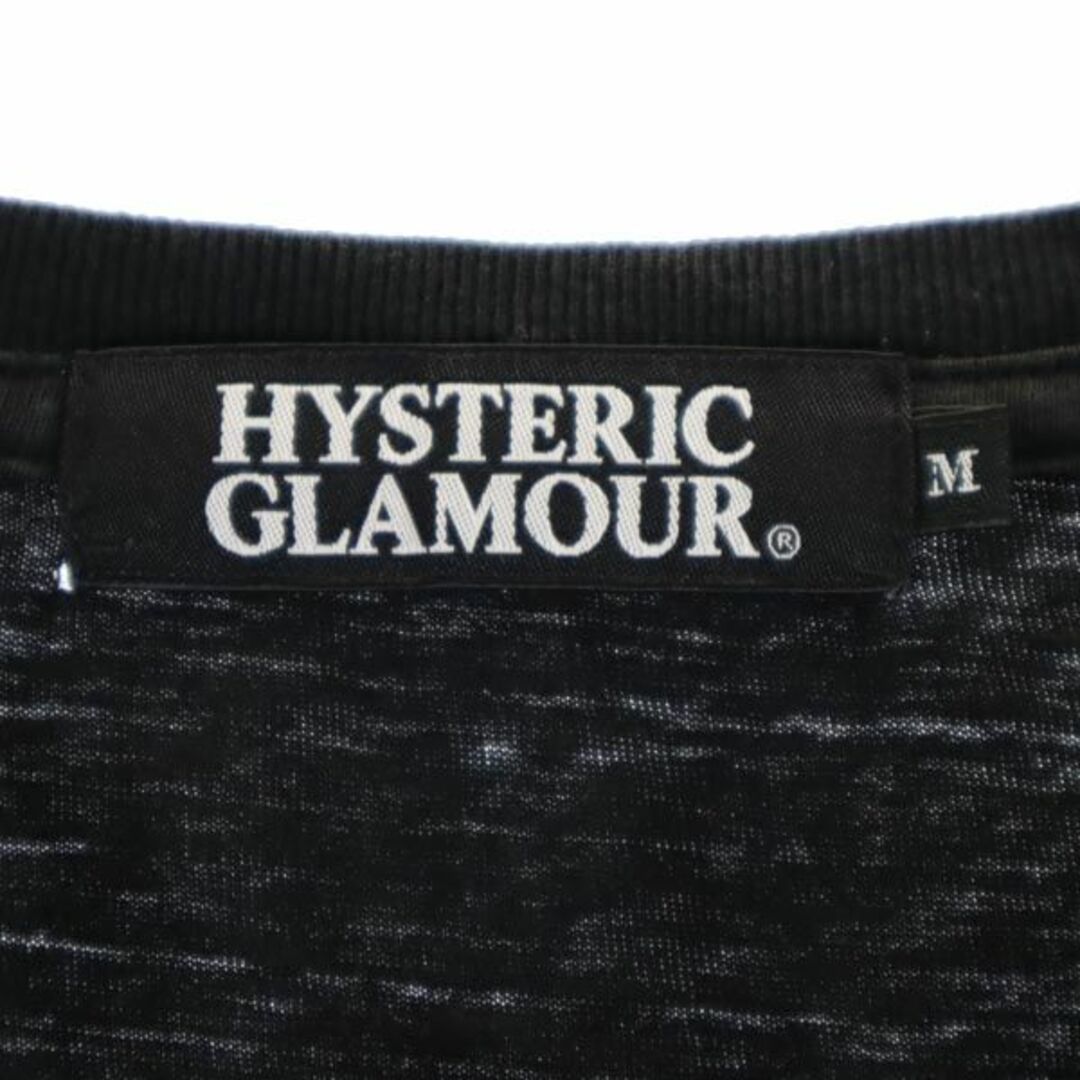 ヒステリックグラマー 日本製 プリント 半袖 Tシャツ M 黒 HYSTERIC GLAMOUR メンズ 【中古】 【230711】 メール便可