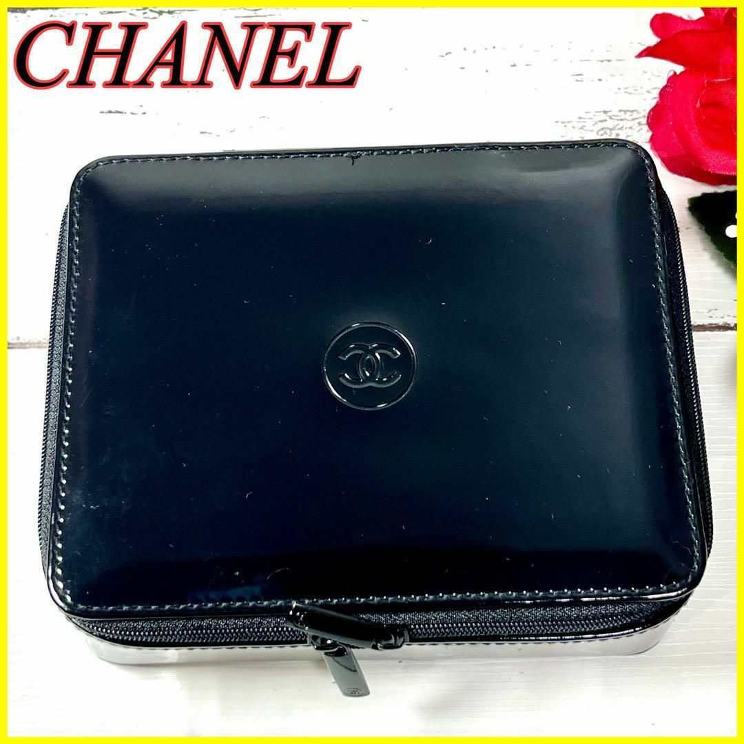 新品 CHANEL シャネル コスメケース コスメボックス 小物入れ 黒
