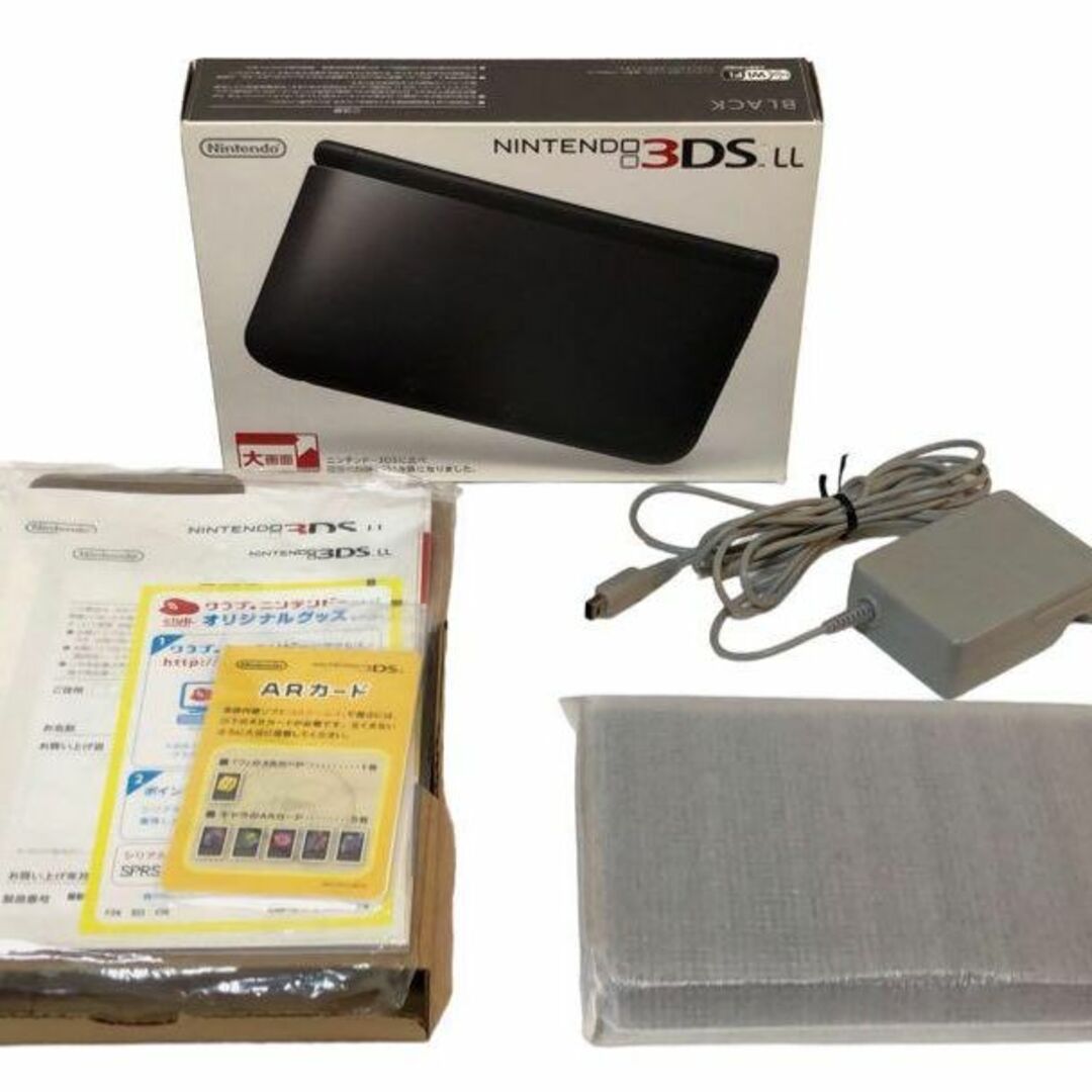 ☆極美品 ほぼ新品 ニンテンドー 3DS LL 本体 ブラック 充電器 箱付き-