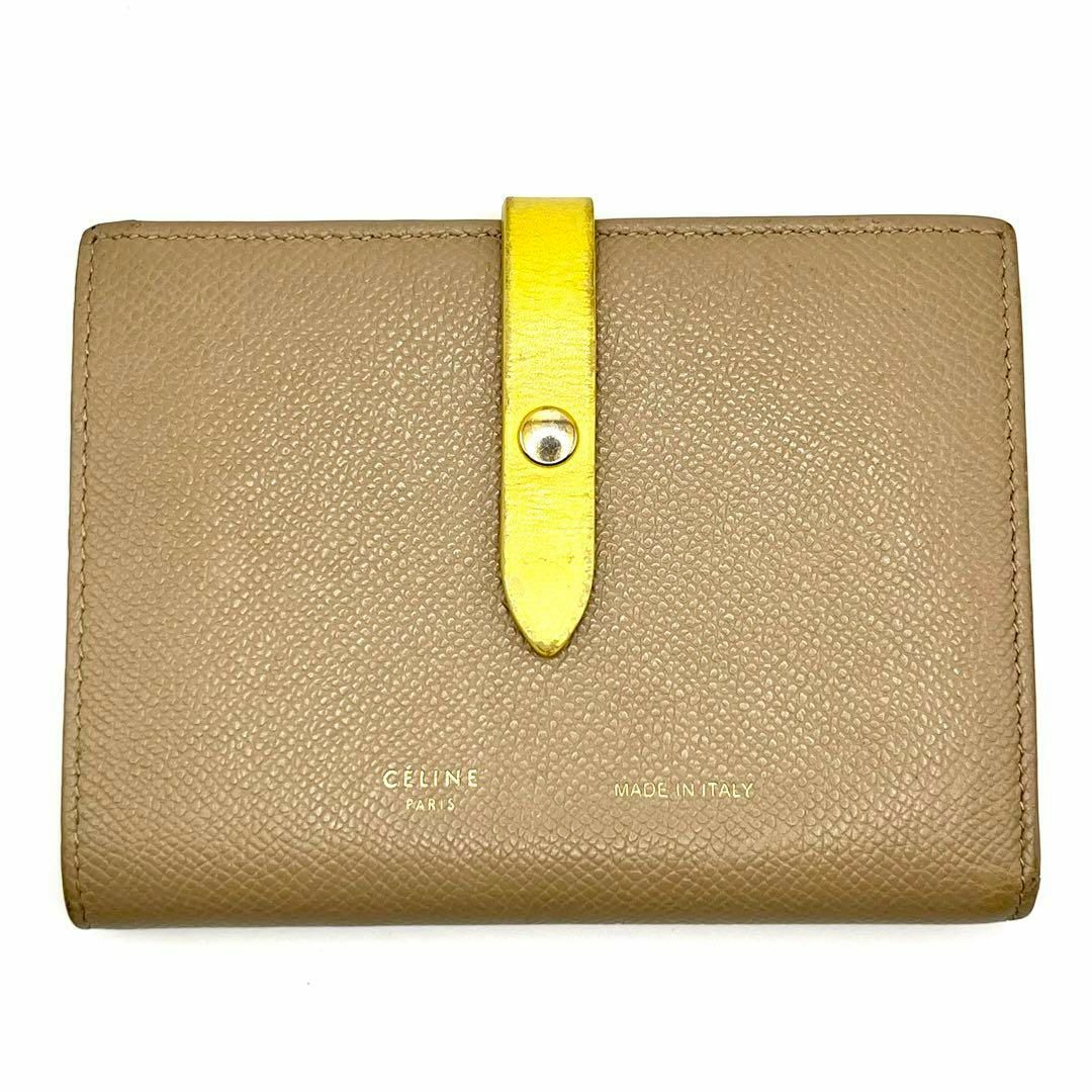 celine - 【美品】セリーヌ ミディアムストラップウォレット 二つ折り