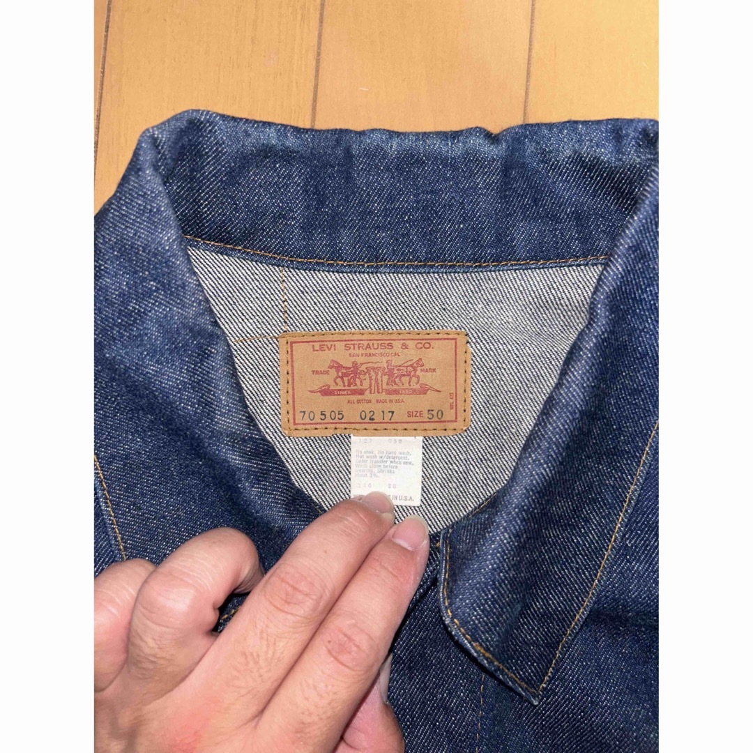 80s Levi's 70505 ®️のみタブ　1ウォッシュ　サイズ50