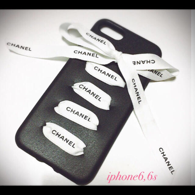 iphone6,6s 新品 ハンドメイド シャネルリボン ケース カバーシリコンの通販 by aimary's shop｜ラクマ