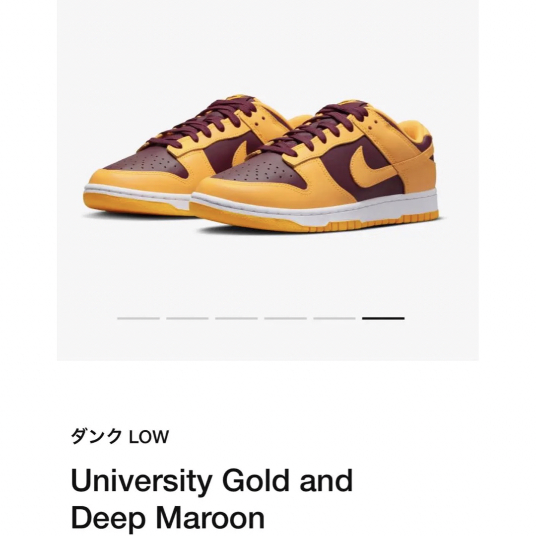 Nike dunk low University gold 27cm