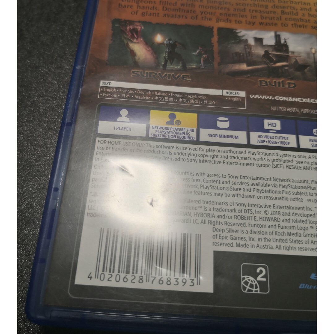 バーゲン! 輸入版 【楽天市場】【新品】conan 欧州版 PS4 exiles