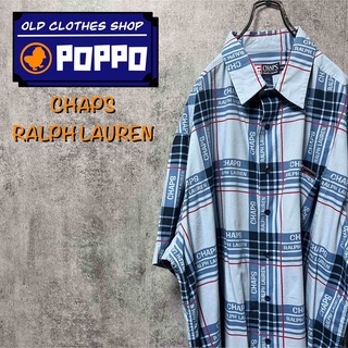 ラルフローレン(Ralph Lauren)のチャップスラルフローレン☆ポケットロゴタグ半袖ロゴ入りビッグ格子チェックシャツ(シャツ)