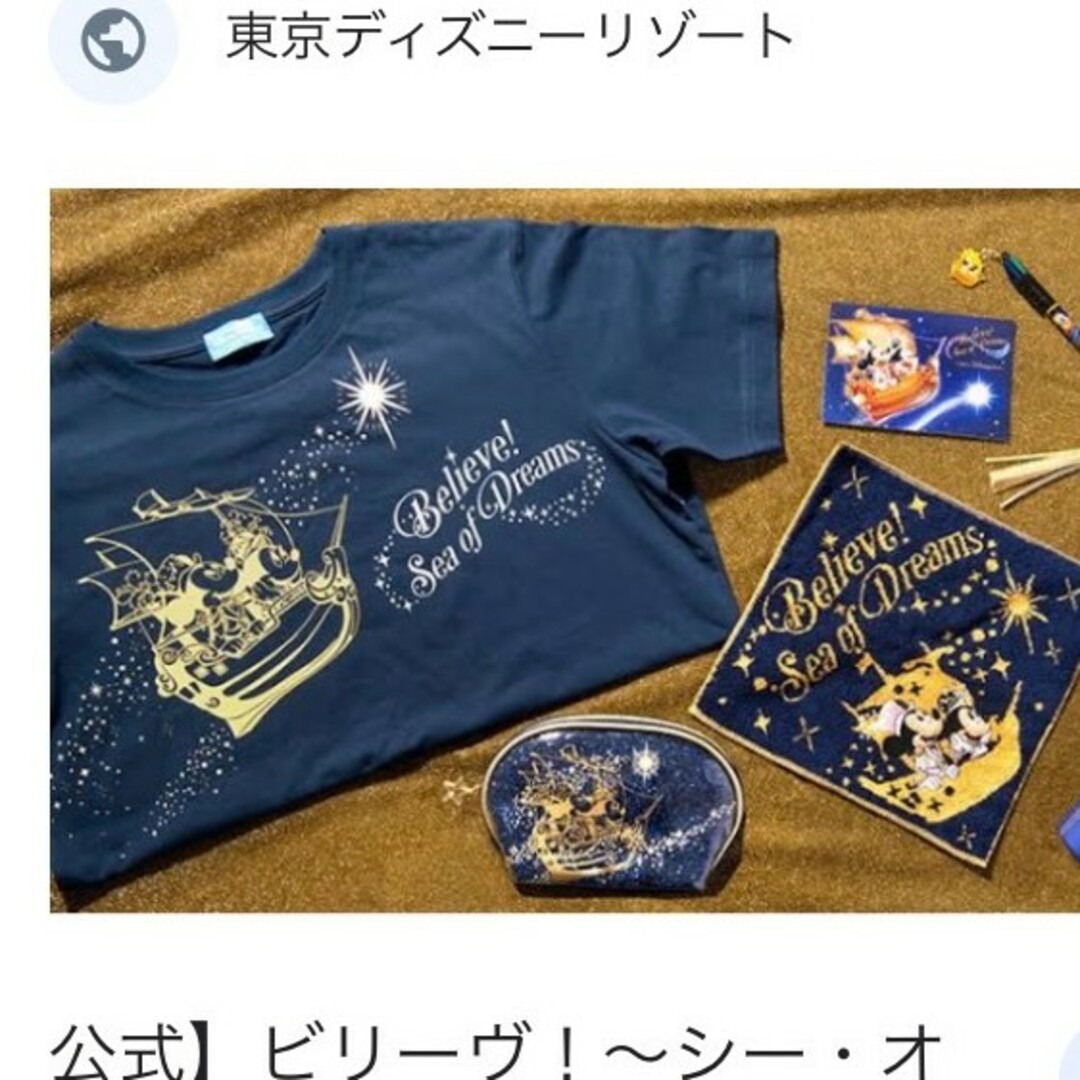 Disney(ディズニー)の新品タグ付き！最安値！ビリーヴシーオブドリームス　ディズニーTシャツ レディースのトップス(Tシャツ(半袖/袖なし))の商品写真