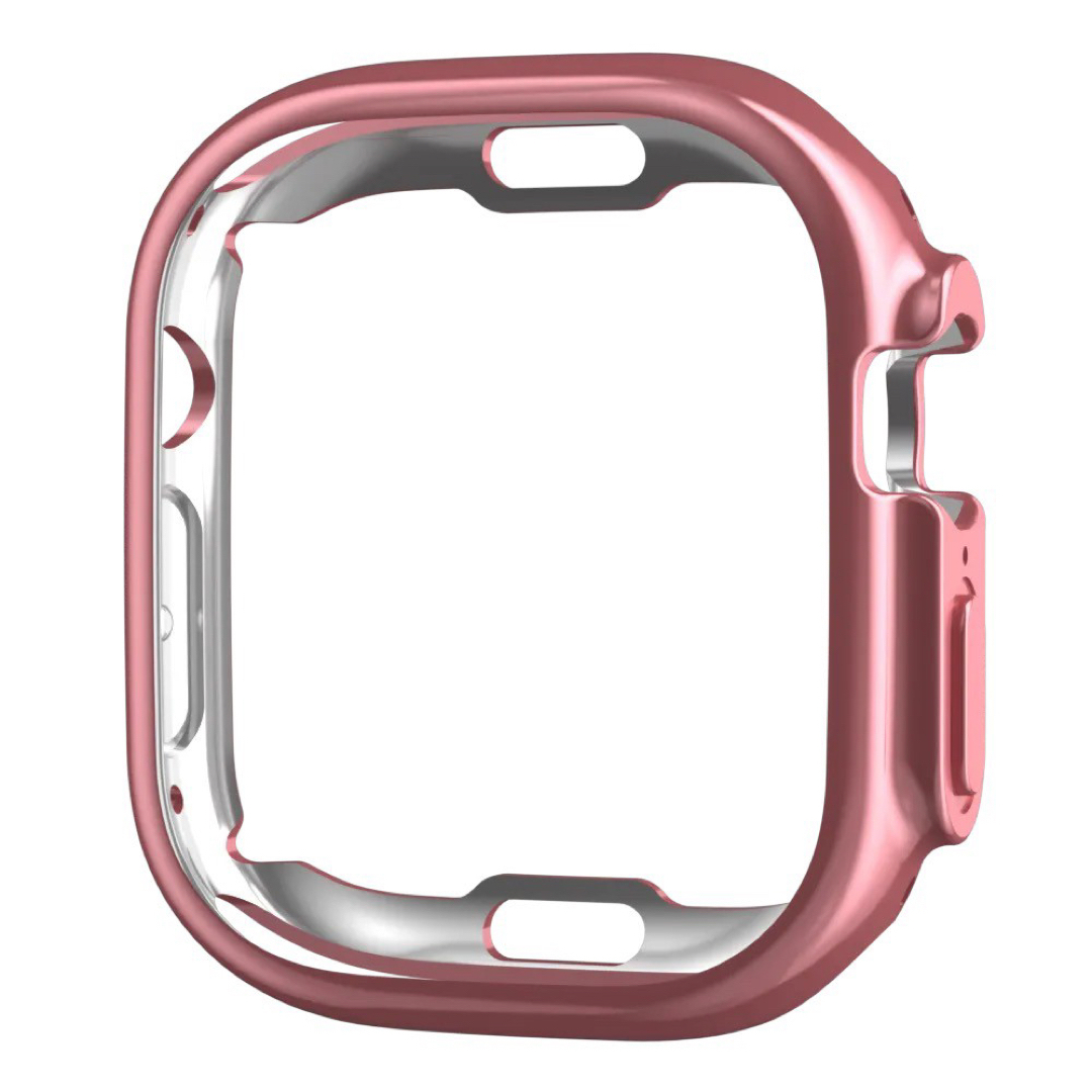 Apple Watch(アップルウォッチ)のAppleWatch  ケース  カバー TPU ピンク 44mm スマホ/家電/カメラのスマホアクセサリー(モバイルケース/カバー)の商品写真