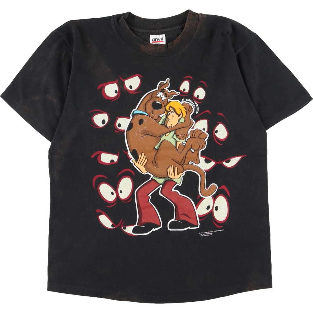 90年代 アンビル anvil SCOOBY DOO スクービードゥー キャラクタープリントTシャツ USA製 メンズM ヴィンテージ /eaa351823