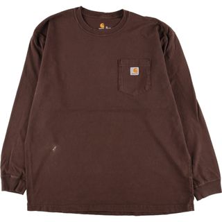 カーハート(carhartt)の古着 カーハート Carhartt 無地ポケットロングTシャツ ロンT メンズXL /eaa352004(Tシャツ/カットソー(半袖/袖なし))