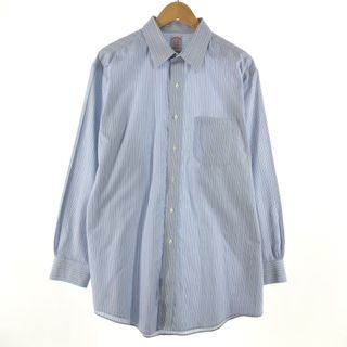 ブルックスブラザース(Brooks Brothers)の古着 ブルックスブラザーズ Brooks Brothers Est.1818 長袖 ストライプシャツ メンズXL /eaa351044(シャツ)