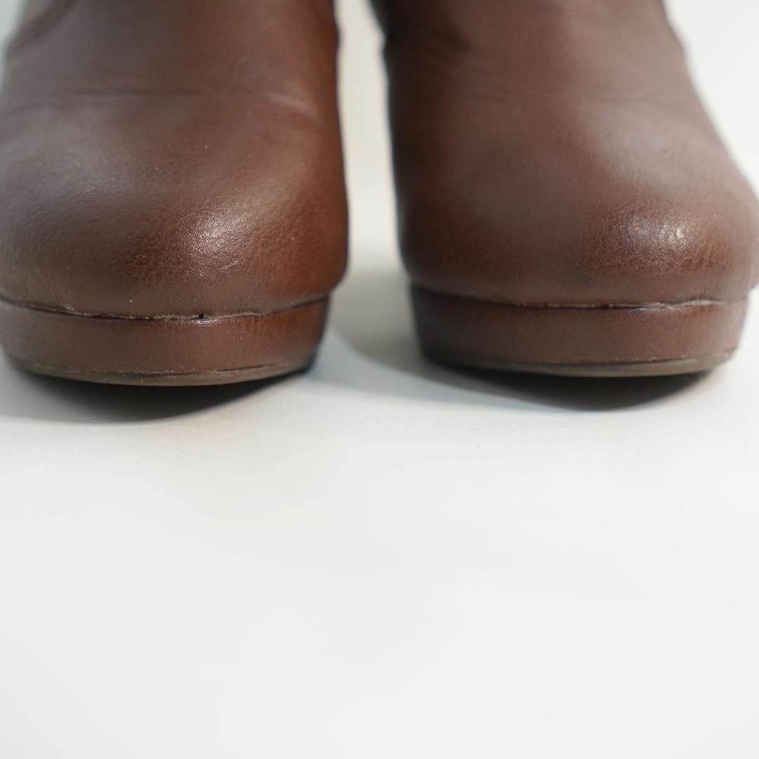 ORiental TRaffic(オリエンタルトラフィック)のORiental TRaffic ベルトショートブーツ 茶22.5cm レディースの靴/シューズ(ブーツ)の商品写真