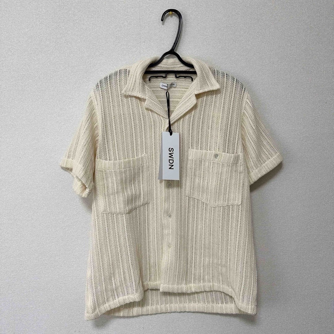 cmmn swdn DEXTER SHORT SLEEVE SHIRT ecru