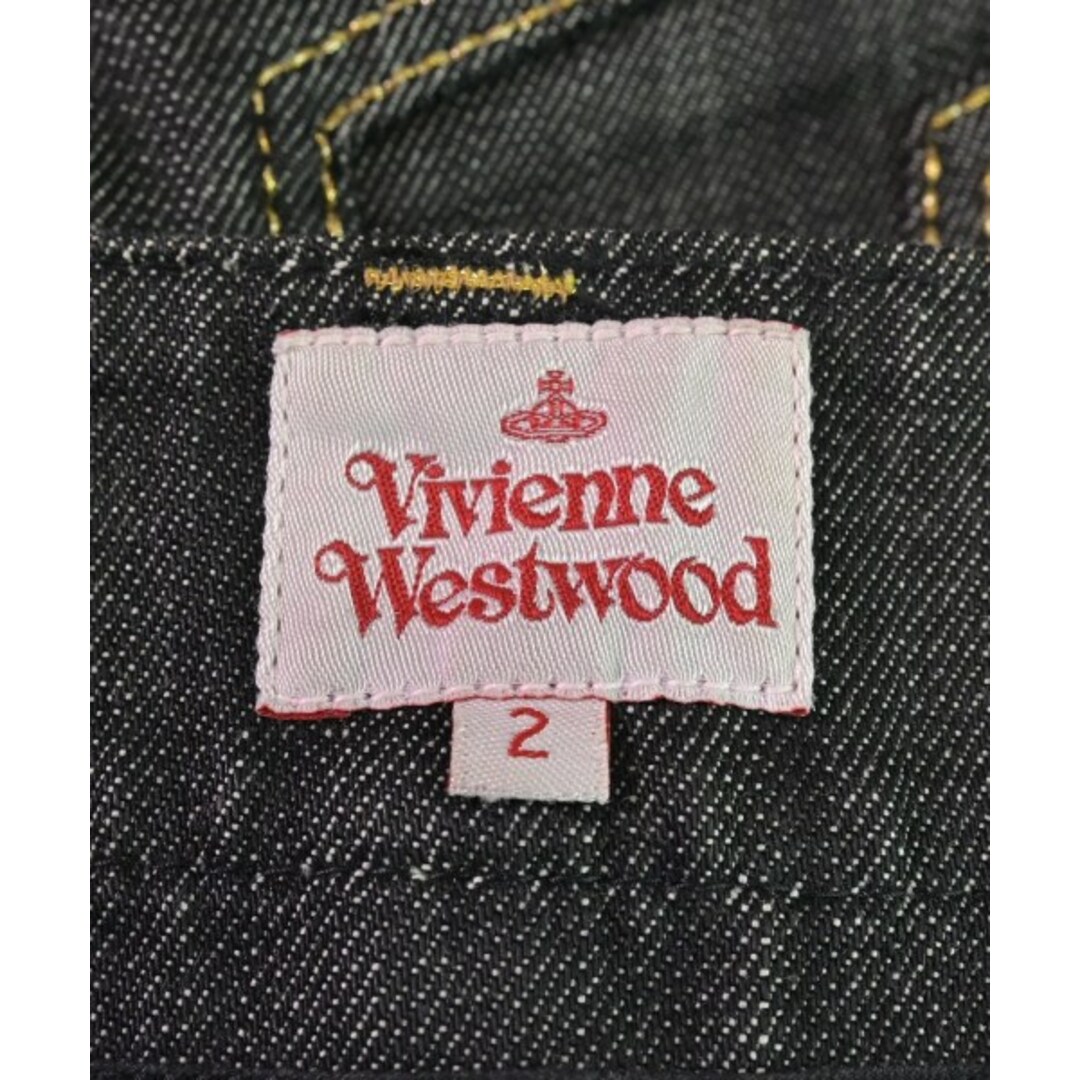 Vivienne Westwood(ヴィヴィアンウエストウッド)のVivienne Westwood ミニスカート 2(M位) 紺系 【古着】【中古】 レディースのスカート(ミニスカート)の商品写真