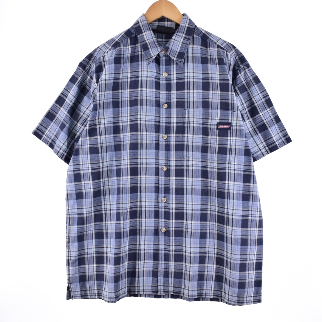 ディッキーズ Dickies 半袖 チェックシャツ メンズXL /eaa351186