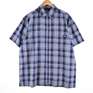 ディッキーズ(Dickies)の古着 ディッキーズ Dickies 半袖 チェックシャツ メンズXL /eaa351186(シャツ)