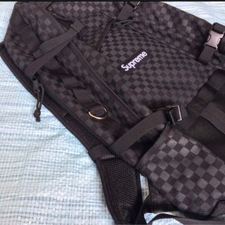 超レア!お値下げしました!supremeチェックバックパック リュック