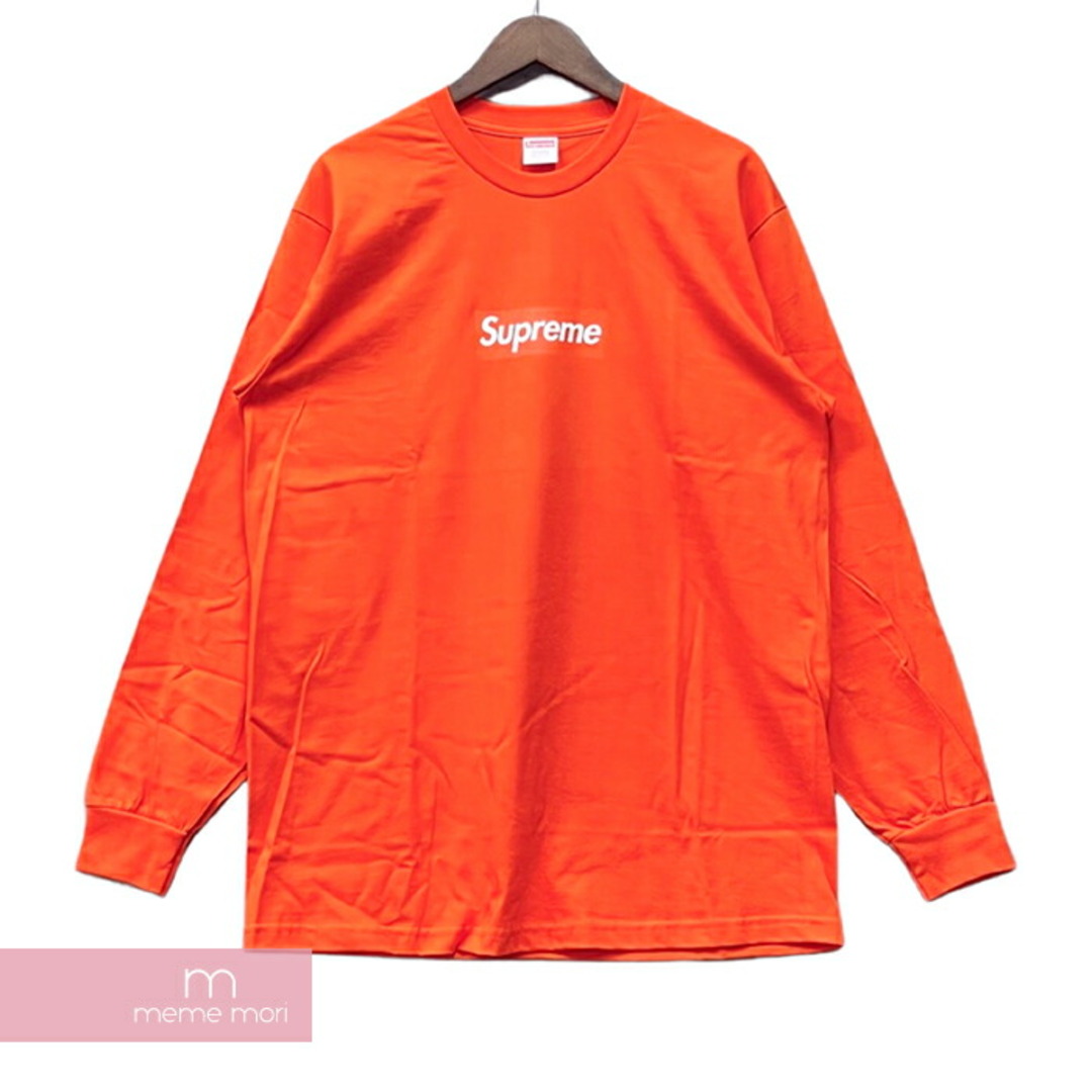 Supreme 2020AW Box Logo L/S Tee シュプリーム ボックスロゴロングスリーブTシャツ 長袖カットソー ロンT プリント オレンジ サイズL【230710】【新古品】【me04】