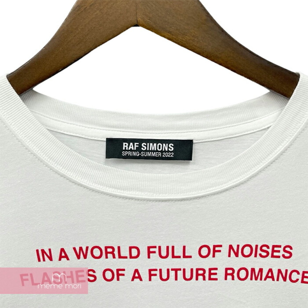 RAF SIMONS 2022SS Tour Tee 221-M125-19001-0010 ラフシモンズ ツアーTシャツ 半袖カットソー プリント  オーバーサイズ ホワイト サイズM【230710】【中古-A】【me04】