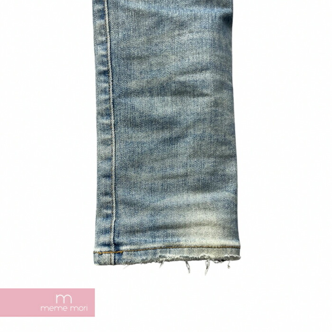 AMIRI Skinny Jeans アミリ スキニージーンズ デニムパンツ ストレッチ ダメージ加工 ボタンフライ インディゴ サイズ28【230710】【-C】【me04】