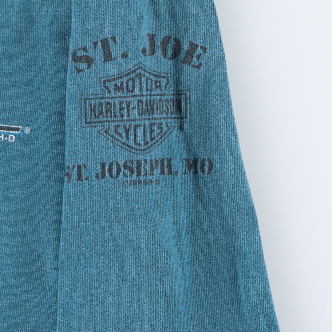 90年代 ハーレーダビッドソン Harley-Davidson ロングTシャツ ロンT USA製 メンズS ヴィンテージ /eaa351742