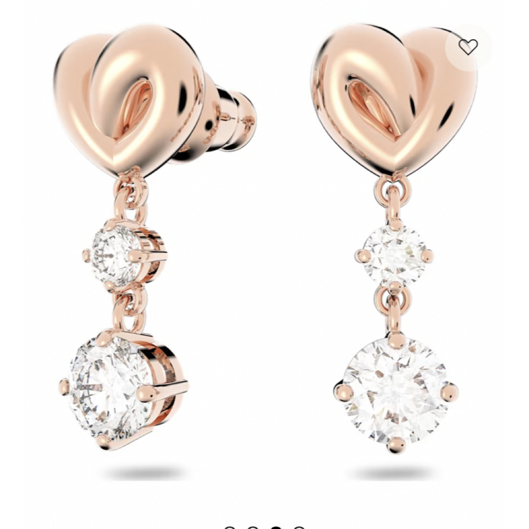 SWAROVSKI - スワロフスキー Lifelong Heart ハート ピアスの通販 by
