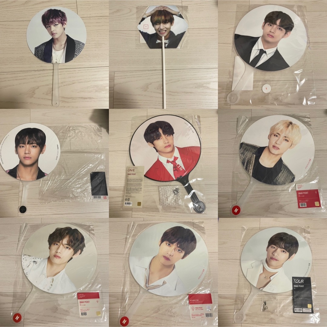 BTS ジョングク うちわ フラッグ 缶バッジ ミニフォト グッズ セット