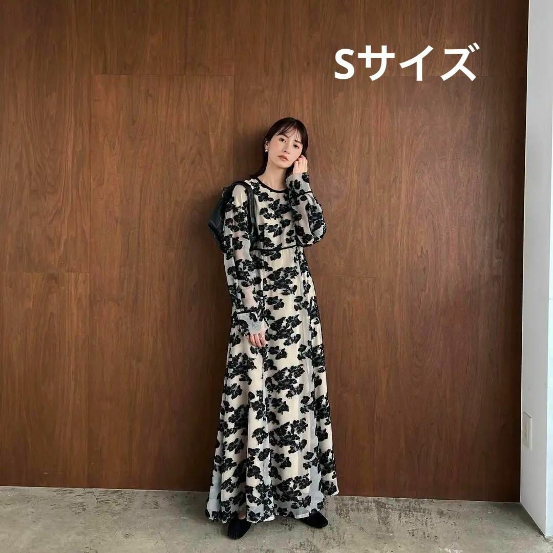 フラワー　ジャガード ワンピース　CLANE クラネ　松本恵奈　ZARA ザラ