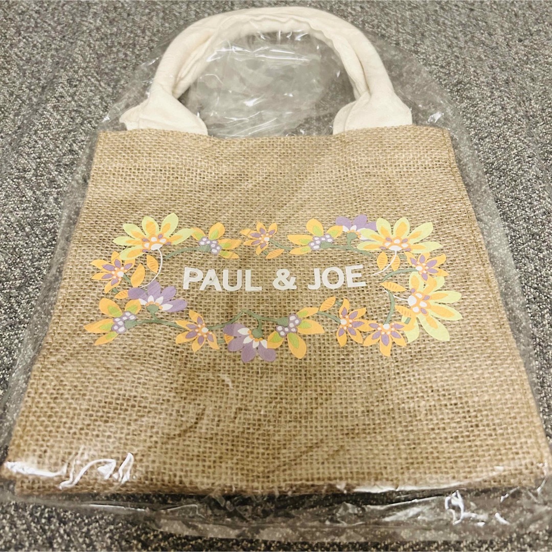 PAUL & JOE(ポールアンドジョー)の【新品】ポール&ジョー　ノベルティ オリジナルジュートバッグ　トートバッグ レディースのバッグ(ハンドバッグ)の商品写真