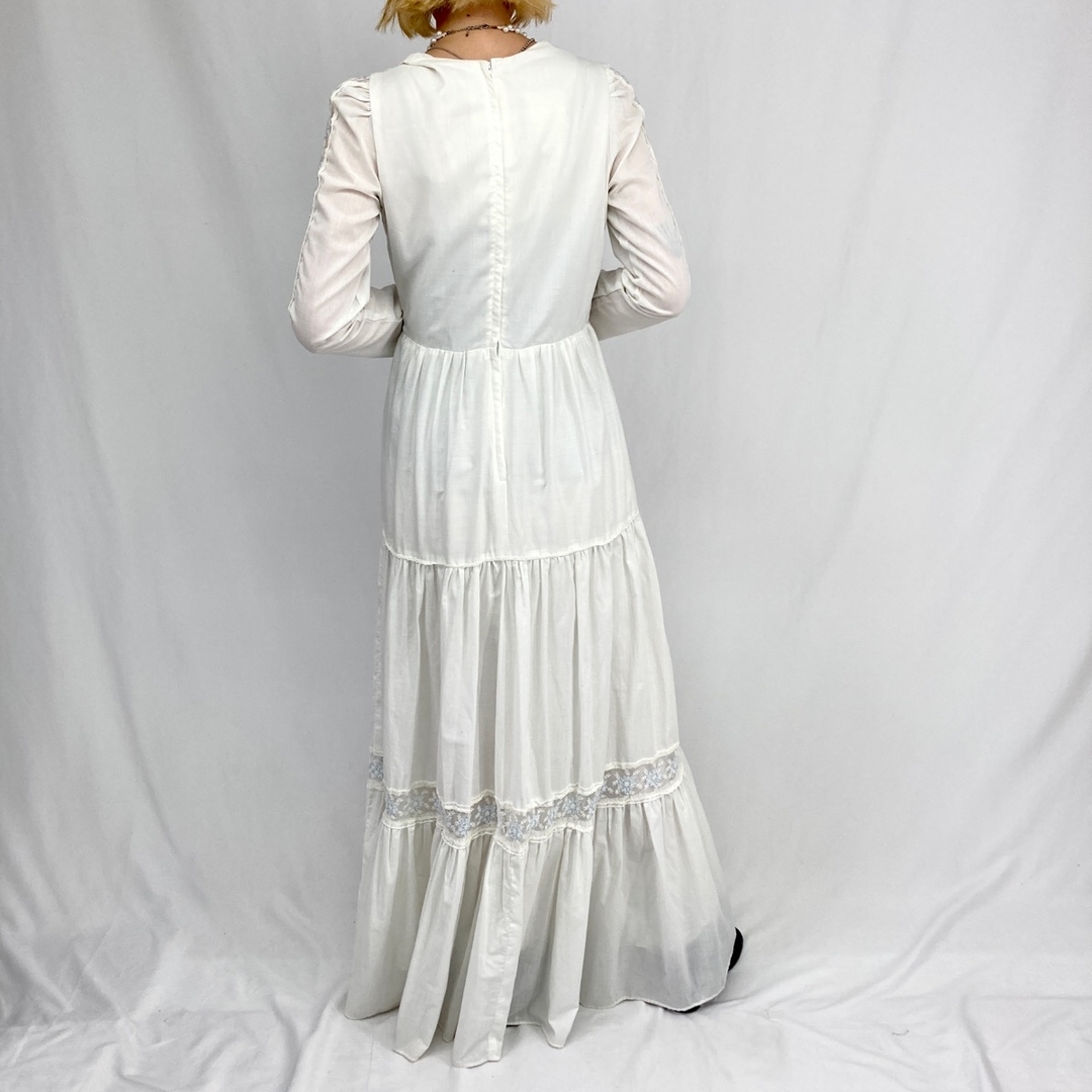 GUNNE SAX - 古着 70年代 ガンネサックス GUNNE SAX マキシ丈 長袖