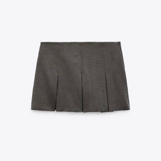 ザラ(ZARA)のボックスプリーツ入りスカンツ zara(ミニスカート)