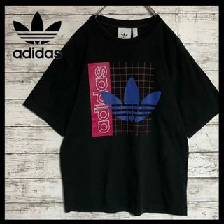 アディダス(adidas)の【人気ビッグトレフォイル】アディダス⭐︎センターロゴTシャツ　ビビット　M221(Tシャツ/カットソー(半袖/袖なし))