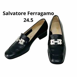 サルヴァトーレフェラガモ(Salvatore Ferragamo)の美品！サルヴァトーレフェラガモ　ビットローファー　ガンチーニ  24.5(ローファー/革靴)