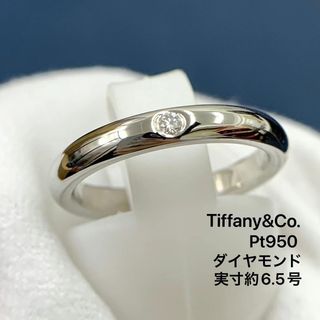 ティファニー(Tiffany & Co.)のPt950 ダイヤモンド　ティファニー　スタッキング バンド 指輪(リング(指輪))