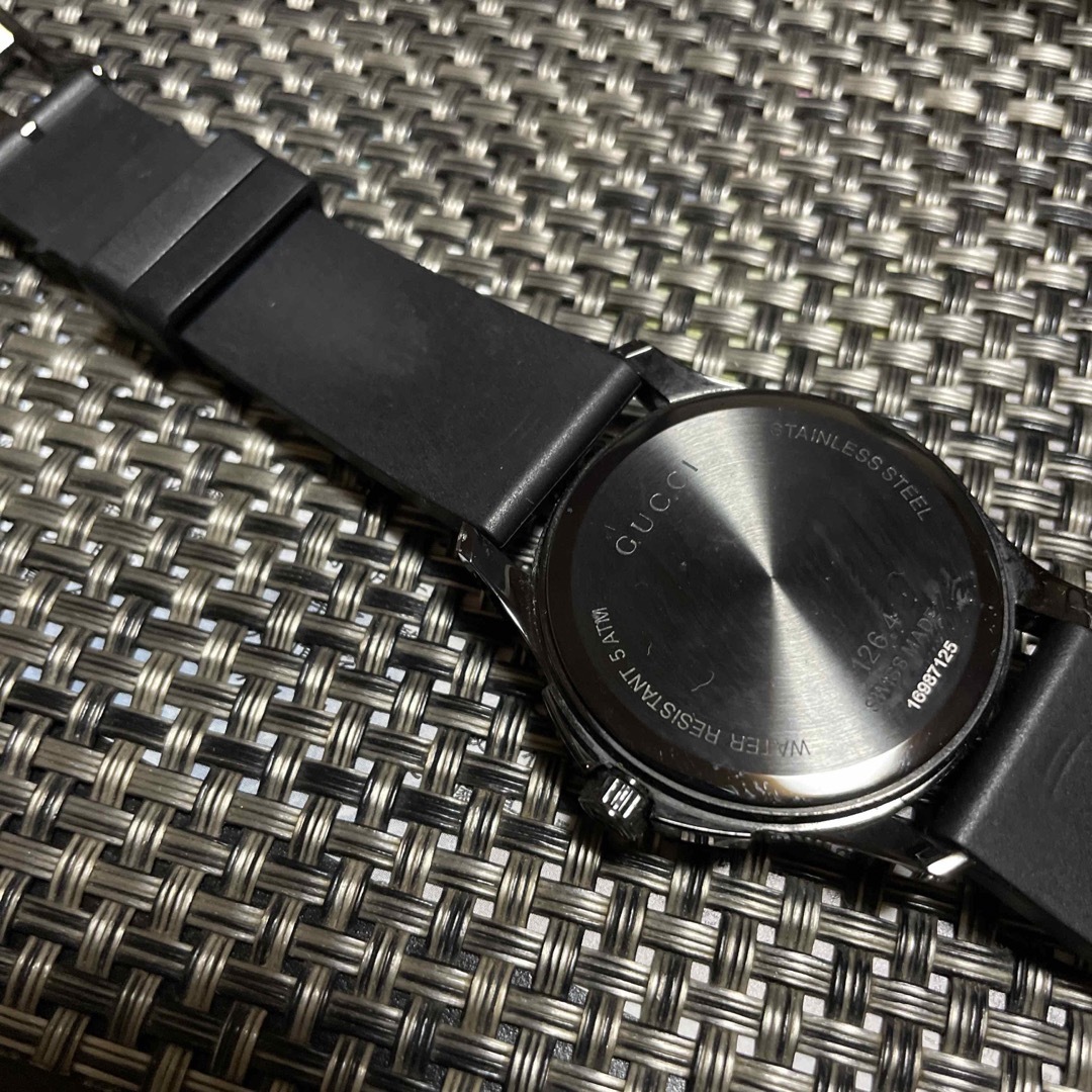 極美品 グッチ 126.4 Gタイムレス デイト 12P ダイヤ 腕時計　a