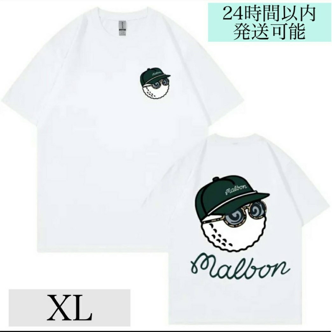 新品　マルボン　ゴルフ　メンズ　Tシャツ　XLサイズ　ホワイト