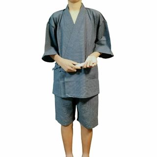 HOHO AYUMU 甚平 メンズ 綿100% 浴衣メンズ 男性和服 部屋着 ルの通販 ...