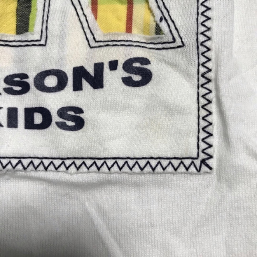 PERSON'S KIDS(パーソンズキッズ)のパーソンズ 子供用薄手Tシャツ　白 キッズ/ベビー/マタニティのキッズ服男の子用(90cm~)(Tシャツ/カットソー)の商品写真