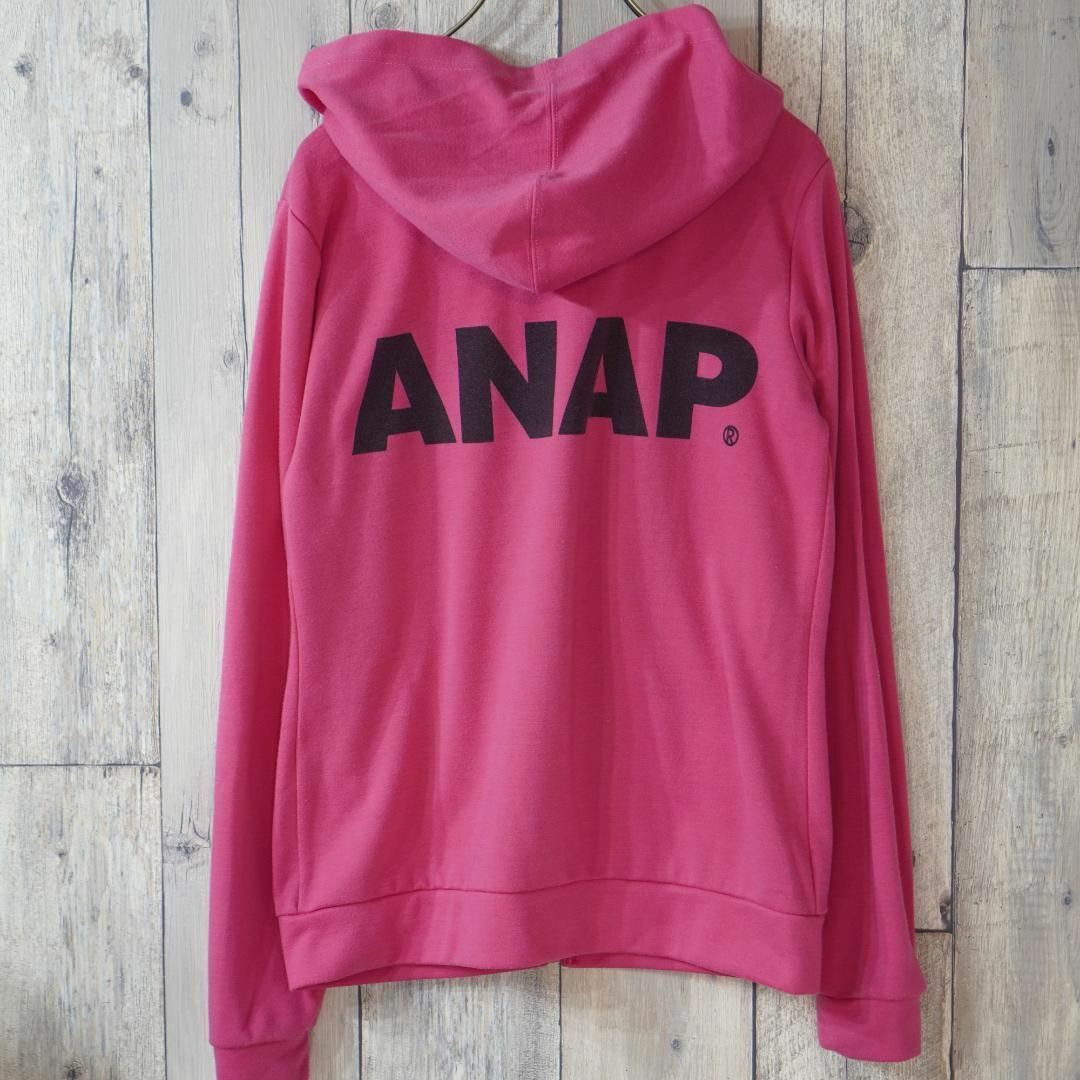 ANAP(アナップ)のANAP ロゴ薄手パーカー ピンクF レディースのトップス(パーカー)の商品写真