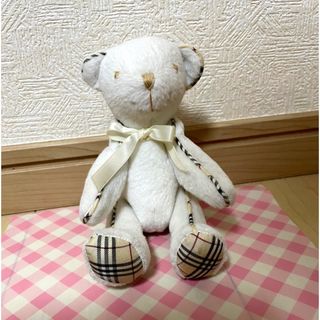 バーバリー(BURBERRY)のBURBERRY  バーバリー　くま   テディベア　白(ぬいぐるみ)