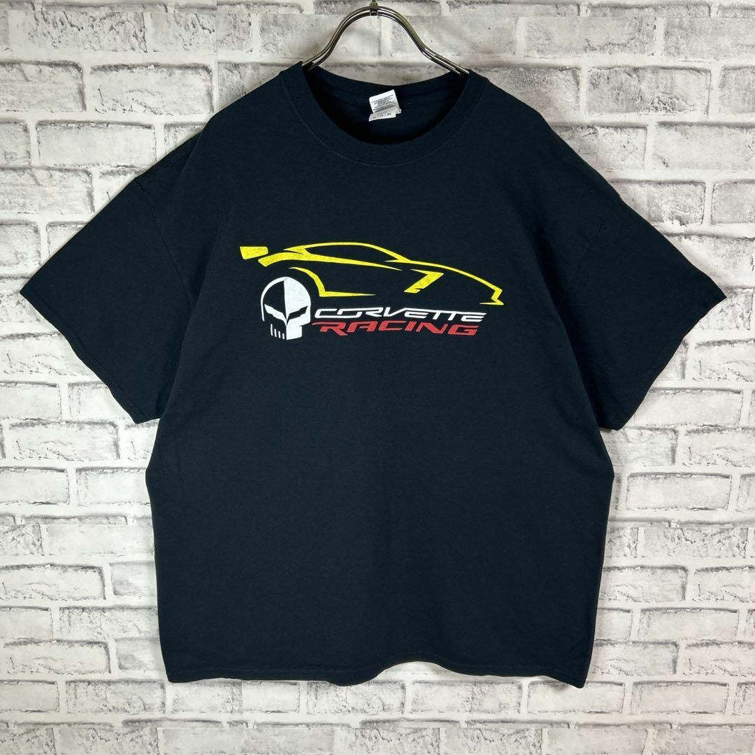 GILDAN(ギルタン)のChevrolet シボレー コルベット レーシング 車 Tシャツ 半袖 輸入品 メンズのトップス(Tシャツ/カットソー(半袖/袖なし))の商品写真