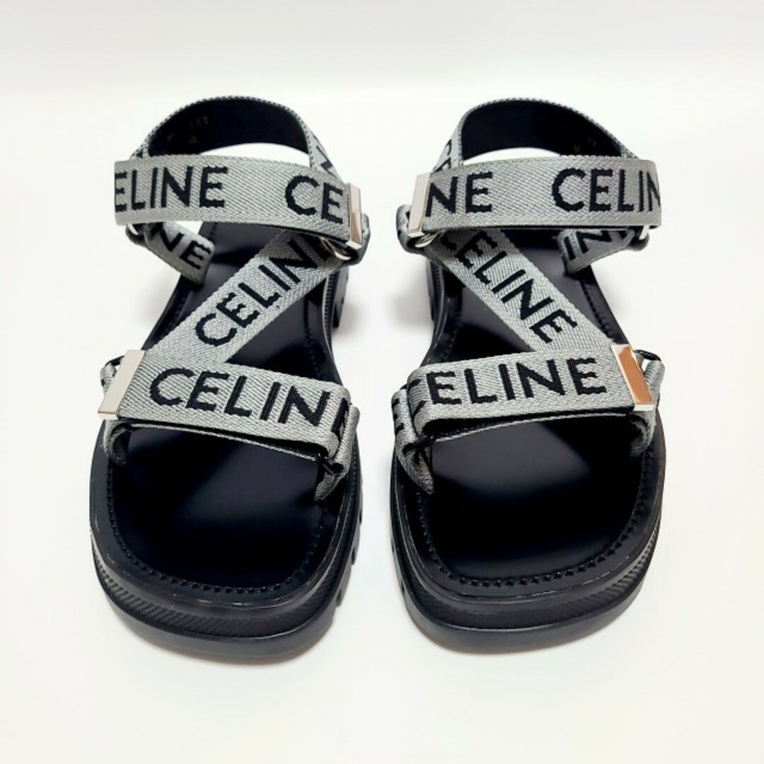 【新品】CELINE LEO SCRAPPY サンダル シルバー×ブラック 43