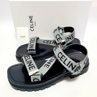 【新品】CELINE LEO SCRAPPY サンダル シルバー×ブラック 43