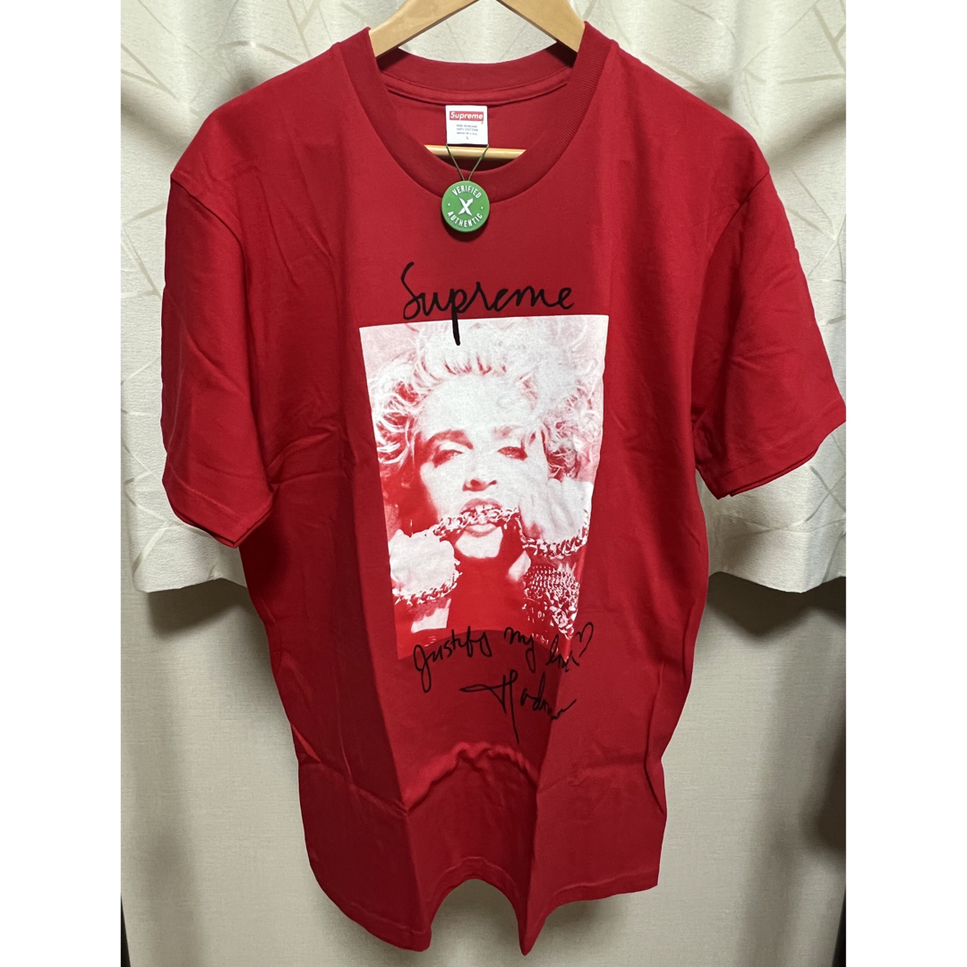 REDサイズ新品 18aw Supreme Madonna Tee RED L マドンナ